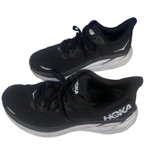 Hoka One One Clifton 8 Women's 8.5 B US 1119394 Black Athletic Shoes Sneakers